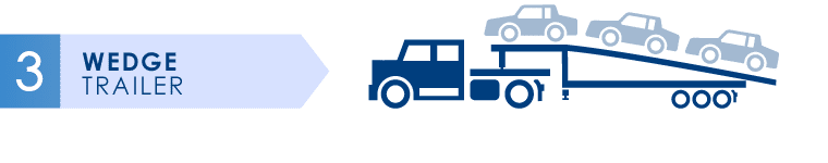Wedge Trailer Car Shipping