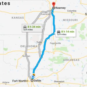 Auto Transport Under $1000 - Dallas to Kearney