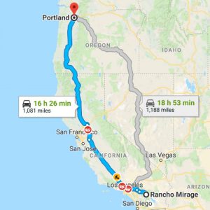 Auto Transport Under $1000 - Rancho Mirage to Portland